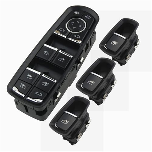 Autofensterschalter Master Fenster Control Schalter Konfiguration Elektrische Taste Mit Lane Assist Für Panamera Für Cayenne Für Macan Ersetzen Elektrische Fensterschalter(Set 2) von Gnshdg
