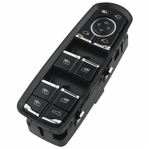 Autofensterschalter Master Fenster Control Schalter Konfiguration Elektrische Taste Mit Lane Assist Für Panamera Für Cayenne Für Macan Ersetzen Elektrische Fensterschalter(With Glass Lock) von Gnshdg