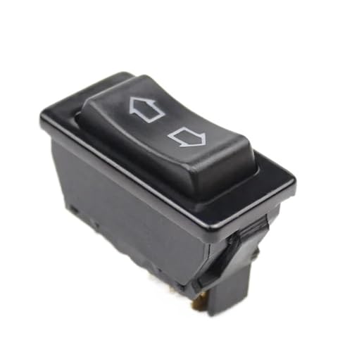 Autofensterschalter Universal Auto Fensterheberschalter Hebeschalter 5 Pin DC 12V 20A Blau/Rot/Grün Lichtfarbe Elektrische Fensterschalter(01 Blue) von Gnshdg