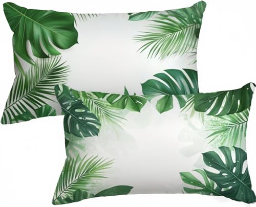 Kissenbezug 40 x 70 Kopfkissenbezug 40x70 2er Set, Outdoor Kissen Einfach Dekokissen Blatt Samt HD Drucken Rechteck Sofakissen mit Verstecktem Reißverschluss für Sofa Wohnzimmer Schlafzimmer X-625 Kissenbezug 40 x 70 Kopfkissenbezug 40x70 2er Set, Outdoor Kissen Einfach Dekokissen Blatt Samt HD Drucken Rechteck Sofakissen mit Verstecktem Reißverschluss für Sofa Wohnzimmer Schlafzimmer X-625 von Gnulguxo