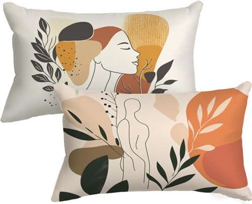 Kissenbezug 50 x 70 Einfach Kissenbezug Herbst Kissen Abstrakt Muster 2er Set, Samt Zierkissenbezüge Doppelseitig Drucken mit Unsichtbarem Reißverschluss für Deko Wohnzimmer Geschenke für Frauen X-687 Kissenbezug 50 x 70 Einfach Kissenbezug Herbst Kissen Abstrakt Muster 2er Set, Samt Zierkissenbezüge Doppelseitig Drucken mit Unsichtbarem Reißverschluss für Deko Wohnzimmer Geschenke für Frauen X-687 von Gnulguxo