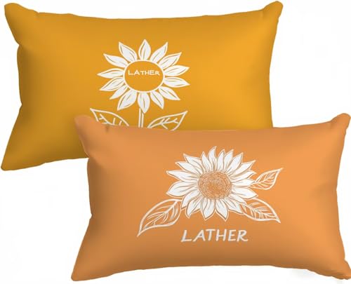 Kissenbezug 50 x 70 Kopfkissenbezug 50x70 2er Set, Outdoor Kissen Orange Dekokissen Einfachheit Leinen HD Drucken Rechteck Sofakissen mit Verstecktem Reißverschluss für Wohnzimmer Schlafzimmer X-689 Kissenbezug 50 x 70 Kopfkissenbezug 50x70 2er Set, Outdoor Kissen Orange Dekokissen Einfachheit Leinen HD Drucken Rechteck Sofakissen mit Verstecktem Reißverschluss für Wohnzimmer Schlafzimmer X-689 von Gnulguxo