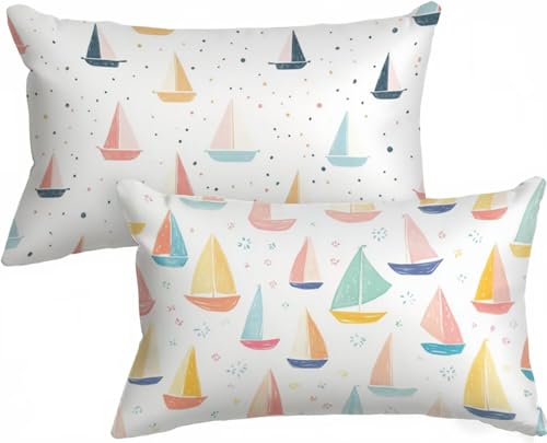 Kissenbezug 50 x 80 Segelboot Kissenbezug Herbst Kissen Einfachheit Muster 2er Set, Samt Zierkissenbezüge Doppelseitig Drucken mit Reißverschluss für Deko Wohnzimmer Modern Geschenke für Frauen X-683 Kissenbezug 50 x 80 Segelboot Kissenbezug Herbst Kissen Einfachheit Muster 2er Set, Samt Zierkissenbezüge Doppelseitig Drucken mit Reißverschluss für Deko Wohnzimmer Modern Geschenke für Frauen X-683 von Gnulguxo