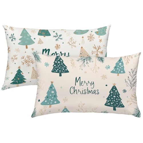 Kissenbezug 50x70, Kissenbezuge Einfachheit 2er Set, Outdoor Kissen Wetterfest Weihnachten Weich Samt Dekokissen Doppelseitig Drucken mit Unsichtbarem Reißverschluss für Deko Wohnzimmer Modern X-614 Kissenbezug 50x70, Kissenbezuge Einfachheit 2er Set, Outdoor Kissen Wetterfest Weihnachten Weich Samt Dekokissen Doppelseitig Drucken mit Unsichtbarem Reißverschluss für Deko Wohnzimmer Modern X-614 von Gnulguxo