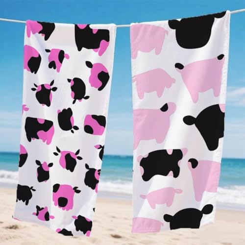 Strandtuch XXL 220x100cm 2er Set, Einfach Strandtuch Mikrofaser Handtuch Abstrakt, Stranddecke Sandfrei Saugfähig Schnelltrocknendes strandhandtuch groß, Mit Schnapp Design für Pool Strand, Model992 von Gnulguxo