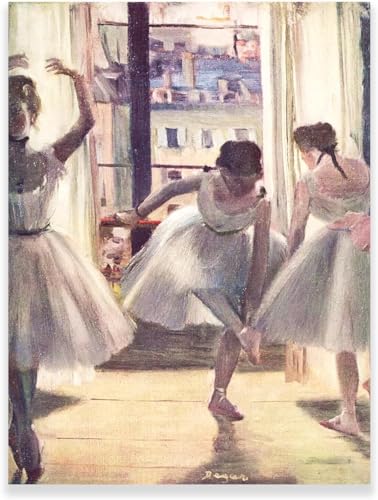 Gnvkd Ecbxz Edgar Degas Poster Ballerina Leinwand Gemälde Abstrakte Wandkunst Edgar Degas Drucke für modernes Wohnzimmer Wohnkultur Bilder 40x60cm Kein Rahmen von Gnvkd Ecbxz