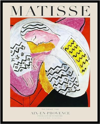 Gnvkd Ecbxz Henri Matisse Das Traumposter Vintage Leinwand Wandkunst Henri Matisse druckt abstraktes Gemälde für Moderne Wohnkultur Bilder 50x70cm Kein Rahmen von Gnvkd Ecbxz