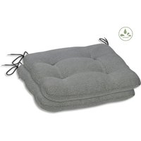 GO-DE Sitzkissen "Carina, TOPSELLER", 2er Set, 38x38x5 cm, wasserabweisend von Go-De