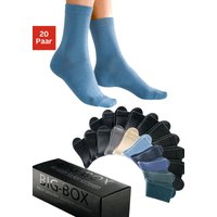 Go in Basicsocken "mit Baumwolle und Komfortbund, ohne drückende Naht", (Box, 20 Paar) von Go In