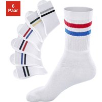 Go in Freizeitsocken, (Packung, 6 Paar), mit farbigen Streifen von Go In