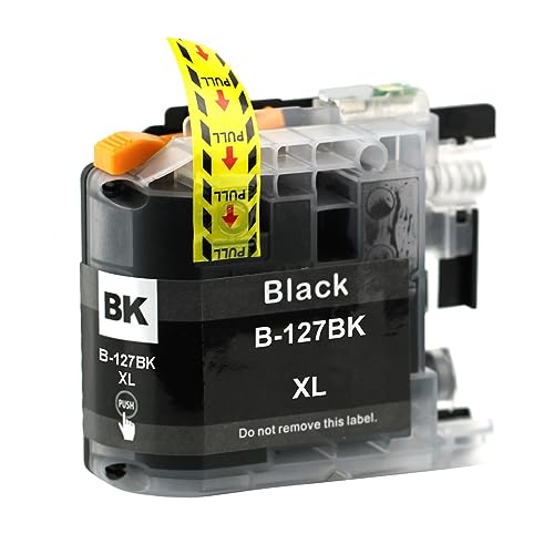Go Inks 1 Schwarze Tintenpatrone als Ersatz zur verwendung mit Brother LC127XLBK Kompatibel/Nicht-OEM zur verwendung mit Brother DCP und MFC Drucker von Go Inks
