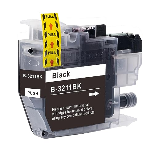 Go Inks 1 Schwarze Tintenpatrone als Ersatz zur verwendung mit Brother LC3211BK Kompatibel/Nicht-OEM zur verwendung mit Brother DCP und MFC Drucker von Go Inks