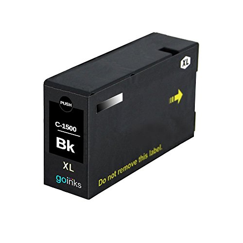 Go Inks 1 Schwarze Tintenpatrone als Ersatz zur verwendung mit PGI-1500XLBk Kompatibel/Nicht-OEM zur verwendung mit PIXMA Drucker von Go Inks