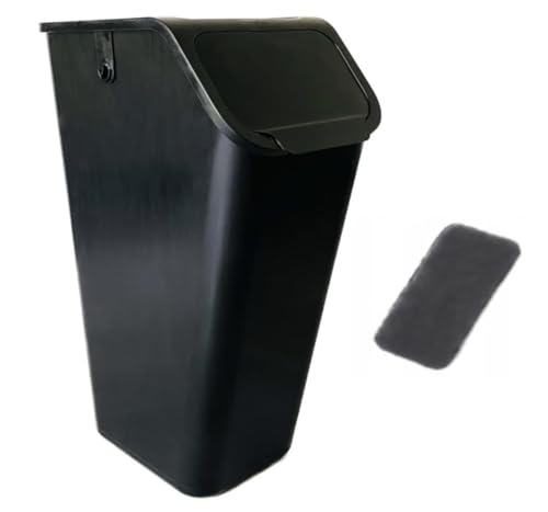 Go Practic Mülleimer mit Kohlefilter 1x 35L Schwarz mit Deckel Ohne Griff, Stapelbox Abfalltrennsystem zur Mülltrennung in der Küche, Abfallsystem mit Click-Funktion, Abfallbehälter zur Trennung Go Practic Mülleimer mit Kohlefilter 1x 35L Schwarz mit Deckel Ohne Griff, Stapelbox Abfalltrennsystem zur Mülltrennung in der Küche, Abfallsystem mit Click-Funktion, Abfallbehälter zur Trennung von Go Practic