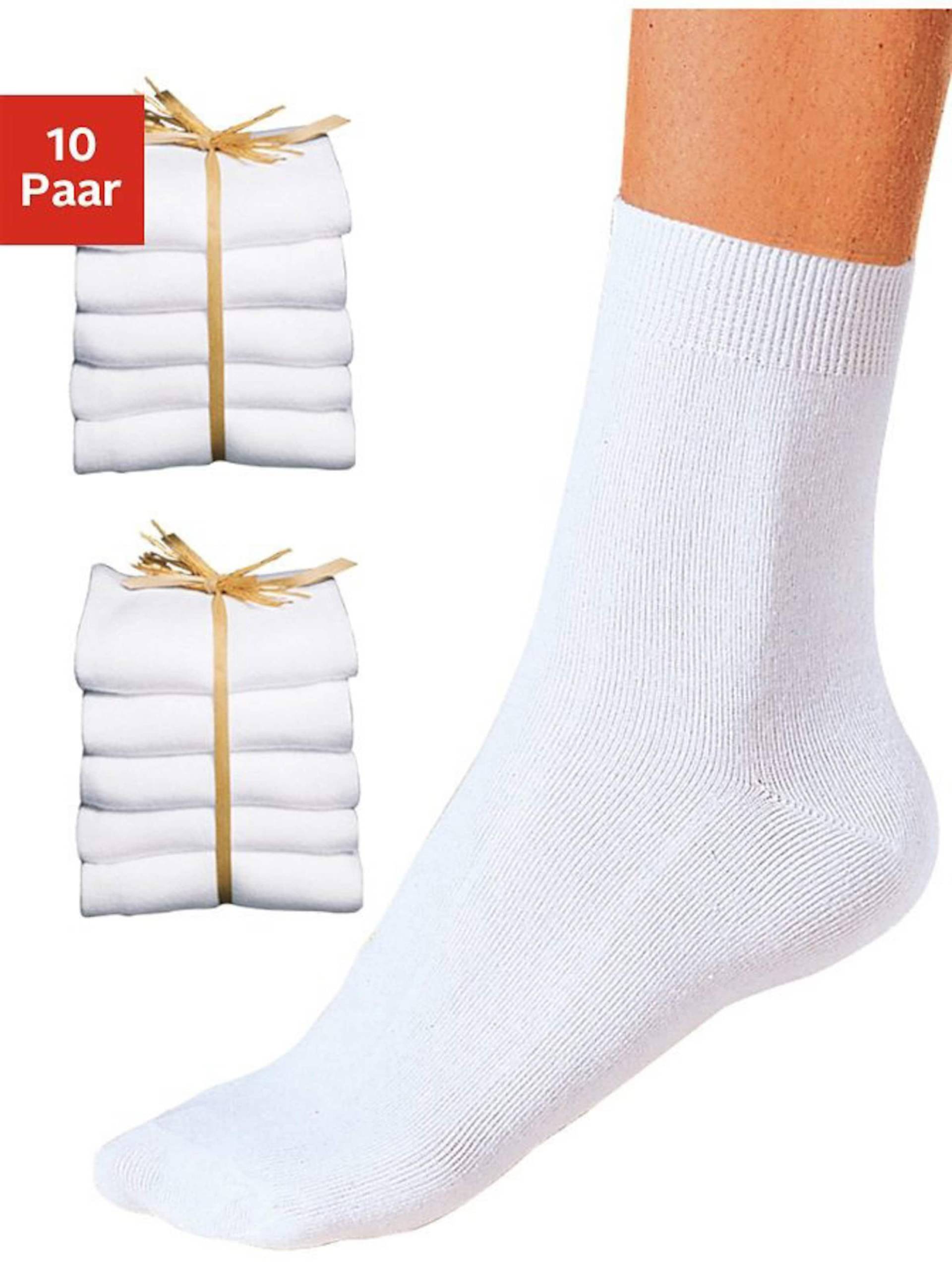 Basicsocken in 10x weiß von Go in von Go in