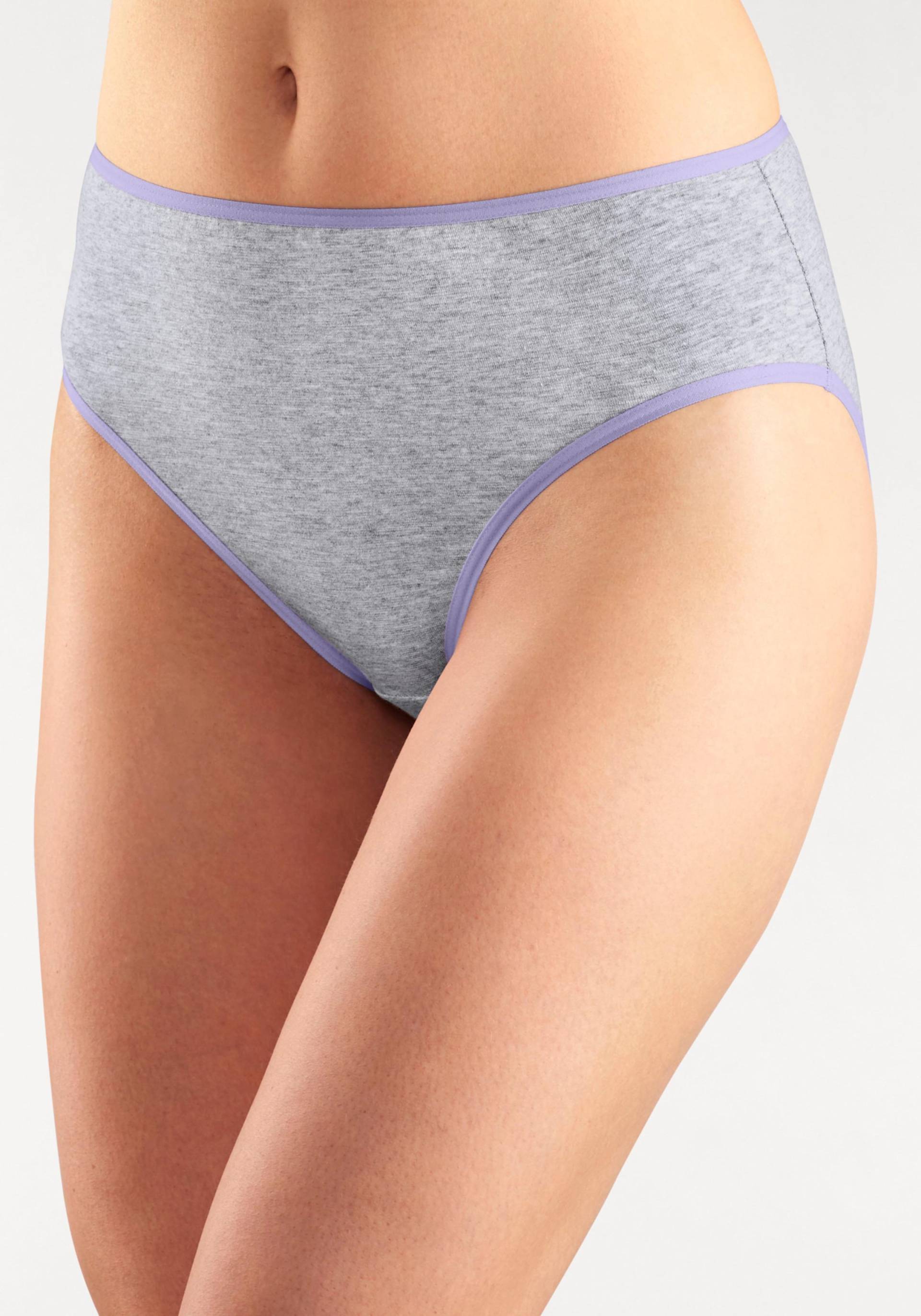 Jazz-Pants Slips in grau-meliert, weiß von petite fleur von petite fleur