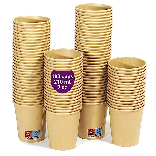 100 Einweg-Kraftpapierbecher 210 ml / 7 oz. Robust, auslaufsicher. Ideal für Kaffee, Tee und Erfrischungsgetränke. Geruchsfrei. Kraftbecher 100 Einweg-Kraftpapierbecher 210 ml / 7 oz. Robust, auslaufsicher. Ideal für Kaffee, Tee und Erfrischungsgetränke. Geruchsfrei. Kraftbecher von GoBeTree
