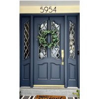 6 Inch Elegant Modern Numbers Letters von GoHomeNumbers