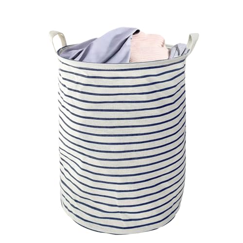 18-Inches Freistehender Faltbare Lagerung WäScheköRbe,KöRbe Aufbewahrung,Spielzeug Korb,Laundry Basket,WäSchekorb Kinderzimmer FüR Bad, Kinderzimmer, Reise(Blau) von GoPaw