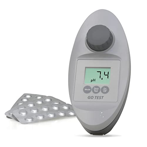 GoTest Photometer - Wassertestgerät für Pools - inklusive Testtabletten - wasserdicht - zur Messung von Wasserwerten im Schwimmbad von GoPoolTest