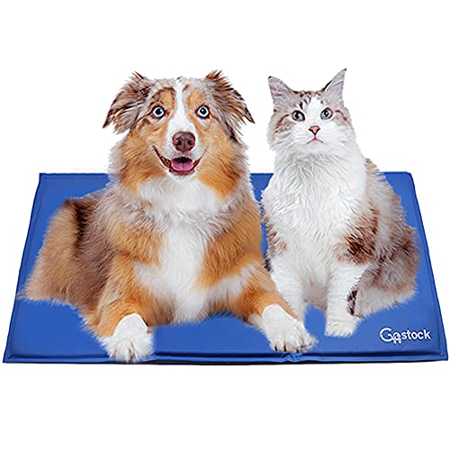 GoStock Kühlmatte für Hunde, Kühlmatte für Haustiere Ungiftiges Gel-Selbstkühlende Matte für Hunde und Katzen, Pet Cooling Mat Hund Cooler Pad für Kisten, Zwinger und Betten (90 * 50cm) von GoStock