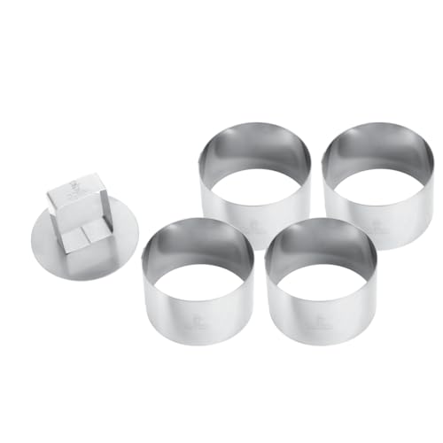 GOBEL 813850 Box von 4 Kreise rund Edelstahl von Gobel
