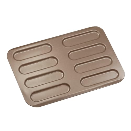 GOBEL - Platte für 8 Eclairs - Antihaftbeschichtung - 315 x 228 mm - Hergestellt in Frankreich - Profi-Qualität von Gobel