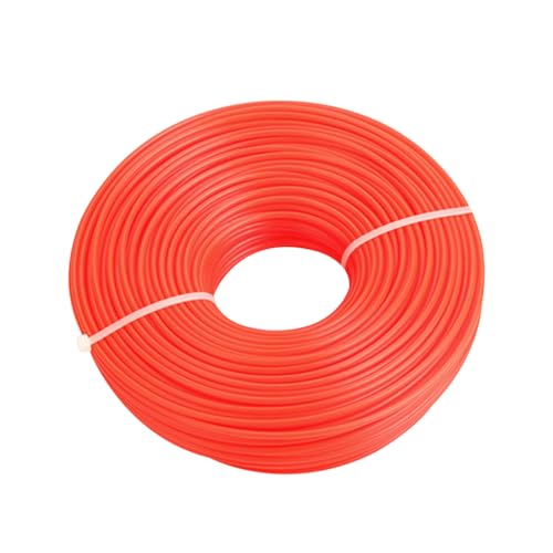 Gobesty Mähfaden Trimmerfaden, 3mm x 55m Nylon Mähfaden, Trimmerfaden für Rasentrimmer Ersatzfaden, Freischneider Faden, Trimmerschnur Rasen, Rasentrimmer Schnur, Trimmer Line zubehör von Gobesty