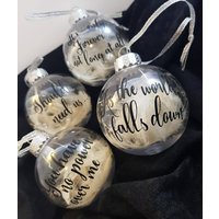 Labyrinth - Christbaumkugel Set Mit Federn 4-Er | Weihnachtsdekoration von GoblinDreams