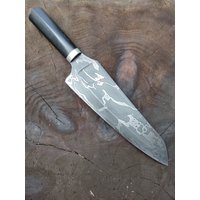 Meteorit Damast Küchenmesser von GoblinTownForge