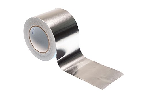 Breites Aluminium Klebeband, 100 mm x 50 m, selbstklebendes Alu Klebeband, silber, Wasser- und hitzebeständig Band zum Versiegeln, Reparieren und Isolieren, 1 Rolle von Gocableties von GOCABLETIES