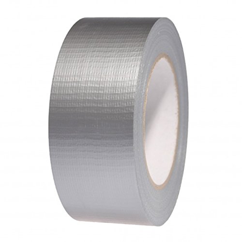 GTSE - Gewebeband Silber - 48 mm x 50 m - strapazierfähiges Panzerband - wasserdichtes Klebeband zum Reparieren, Befestigen, Bündeln, Verstärken und Abdichten, 1 Rolle von GTSE