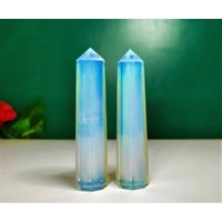 100 Mm Blue Opal Stein Mineralien Heilung Metaphysical Point Obelisk Turm Valentinstag Geschenk von GodCrystalGifts