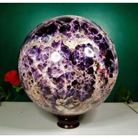 240mm | Blau Auralit 23 Stein Mineralien Aus Kanada Heilung Metaphysical Sphere Ball Valentinstag Geschenk von GodCrystalGifts