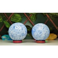 50 Mm Blau Calcit Stein Mineral Heilung Metaphysical Sphere Ball Valentinstag Geschenk von GodCrystalGifts