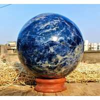 Hoch 190mm | 18, 3 Kilo Blaue Sodalith Stein Mineralien Heilung Metaphysical Sphere Ball Valentinstag Geschenk von GodCrystalGifts
