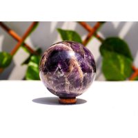 Wunderschön | Groß ~ 55 Mm Lila Auralit 23 Stein Mineralien Aus Kanada Heilung Metaphysical Sphere Ball Geschenk Valentinstag von GodCrystalGifts