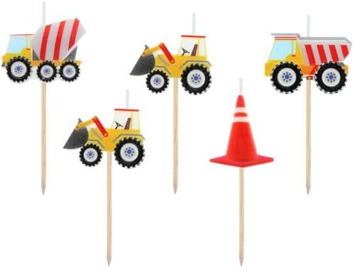 Godan 5 Kerzen Baustelle - Kerze - Unparfümiert - Natur - Dekoration oder Ambiente von GODAN