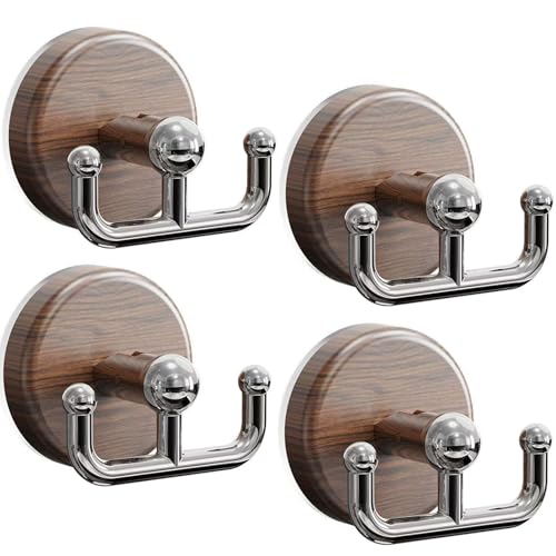 GodbTG 4 Pieces Multi-Functional Wood Grain Suction Cup Hook, Suction Cup Hooks for Door Wreaths Front Door GodbTG 4 Pieces Multi-Functional Wood Grain Suction Cup Hook, Suction Cup Hooks for Door Wreaths Front Door von GodbTG