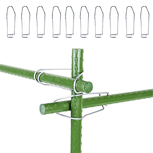 Plant Connecting Buckles, Plant Cages Connector Vegetable Trellis Wire Clip, Plant Grafting Stakes Connector Clip, Garden Pile Connecting Stakes Clip (16 * 16mm) von GodbTG