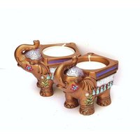Boho Gold Elefant Teelichthalter Handbemaltes Dekor Boho Gold Elefant Teelichthalter Handbemaltes Dekor von GoddessArtCollection