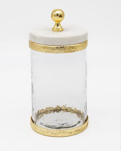 Godinger Marmor Gold Band Kanister Vorratsbehälter – 4 x 6 von Godinger