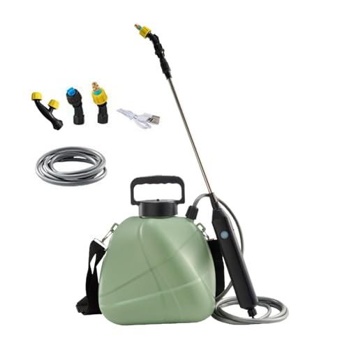 Godpqiui Batteriebetriebener Gartensprüher | 4 Liter Schreibtisch Reiniger,Pumpensprüher Mit Verstellbarer Düse Für Unkrautbekämpfung Rasen Gewächshaus von Godpqiui