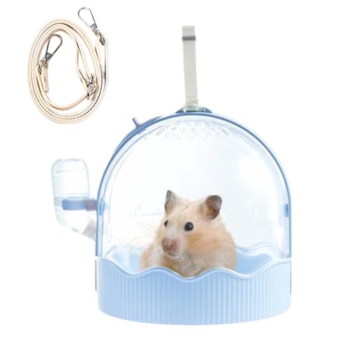 Godpqiui Meerschweinchen Transportbox | Kleintierkäfig Mit Verstellbarem Schultergurt - Zubehör Für Spielhaus Innen Außen Zimmer Garten Terrasse von Godpqiui