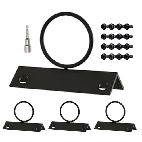 Godpqiui Seilzaun Halterung - 4er-Set Seilhalter Befestigung | Einfache Montage Wandhalterung für Garten Terrasse Geländer von Godpqiui