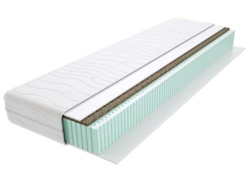Godre Bruno Latexmatratze mit 7 Zonen Doppelseitig Härtegrad H3 und H4 Mittelhart und Hart Hypoallergen mit Seegras und Steppbezug 18 cm Hoch 180x200 cm Godre Bruno Latexmatratze mit 7 Zonen Doppelseitig Härtegrad H3 und H4 Mittelhart und Hart Hypoallergen mit Seegras und Steppbezug 18 cm Hoch 180x200 cm von Godre