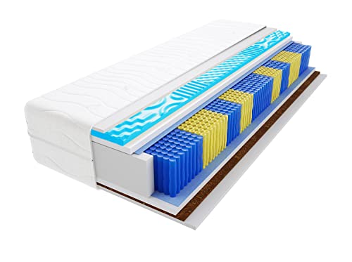 Godre Matratze 190x210 cm Doppelmatratze, H3 & H4 Federkernmatratze, Taschenfederkernmatratze 20 cm Hoch Kokosfaser Profilierter Visco Memory Hypoallergene, HR-Schaum Romeo Multitaschen Visco Molet von Godre
