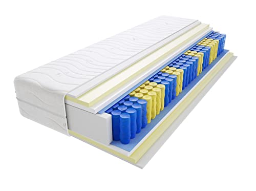 Godre Matratze 90x200 cm Doppelmatratze, H3 Mittelfest Federkernmatratze, Taschenfederkernmatratze 26 cm Hoch Visco Memory Hypoallergene, HR-Schaum, Wendematratze mit Klimafaser Proto Max Godre Matratze 90x200 cm Doppelmatratze, H3 Mittelfest Federkernmatratze, Taschenfederkernmatratze 26 cm Hoch Visco Memory Hypoallergene, HR-Schaum, Wendematratze mit Klimafaser Proto Max von Godre