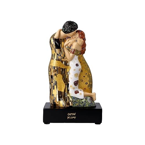 Goebel Gustav Klimt Sammlerfigur Der Kuss aus Porzellan, Maße: 11cm x 7cm x 18cm, 66-488-96-1, Schwarz Goebel Gustav Klimt Sammlerfigur Der Kuss aus Porzellan, Maße: 11cm x 7cm x 18cm, 66-488-96-1, Schwarz von Goebel