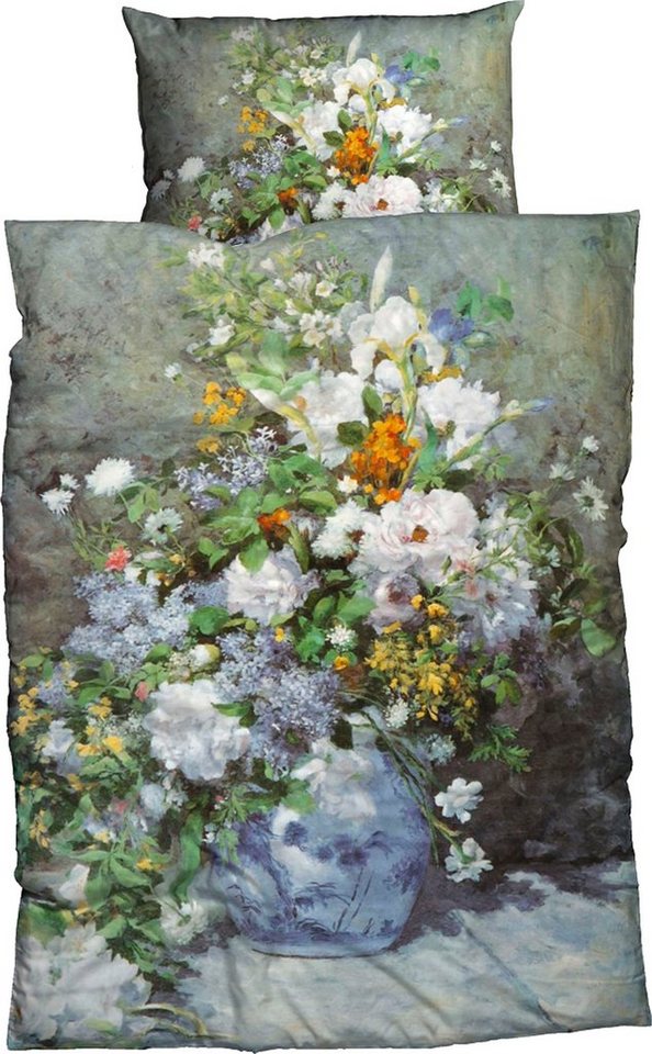 Bettwäsche Frühlingsblumen, Goebel, Satin, mit floralem Dessin von Goebel